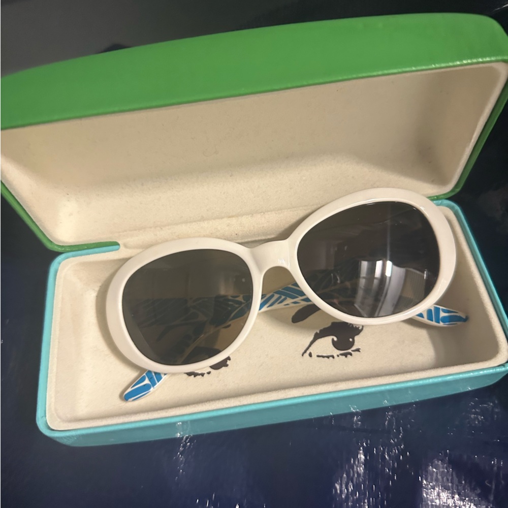 Kate Spade White and Blue Sunglasses
